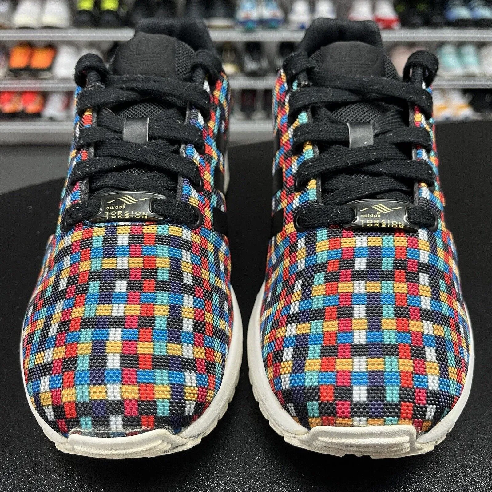 Adidas Zx Flux Torsion Running Shoes Rainbow S77907 Size 5