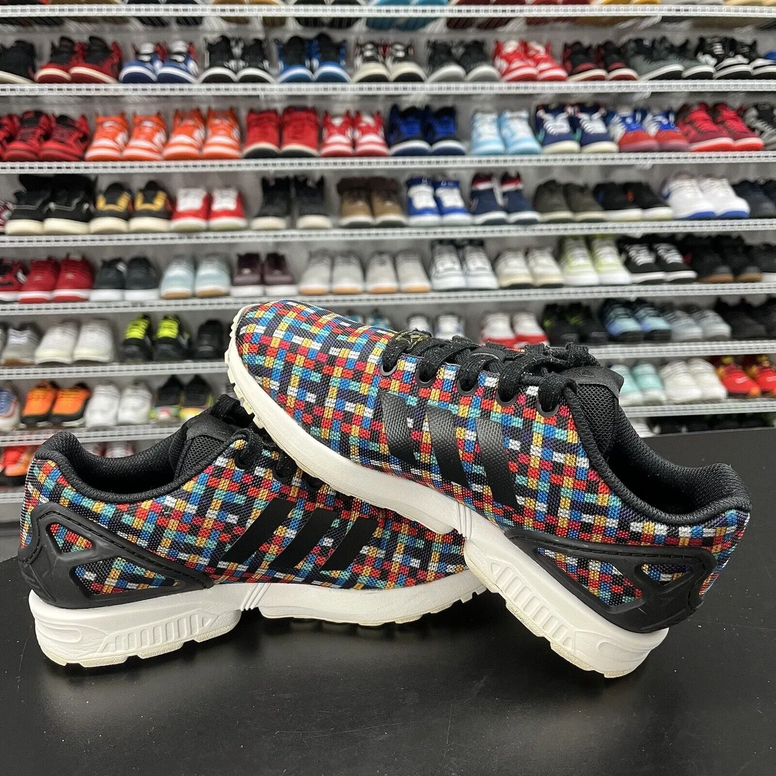 Adidas Zx Flux Torsion Running Shoes Rainbow S77907 Size 5