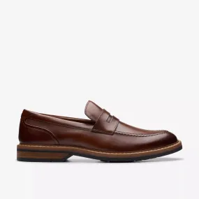Clarks Men's Aldwin Step Dress Shoes- Mid Tan Leather
