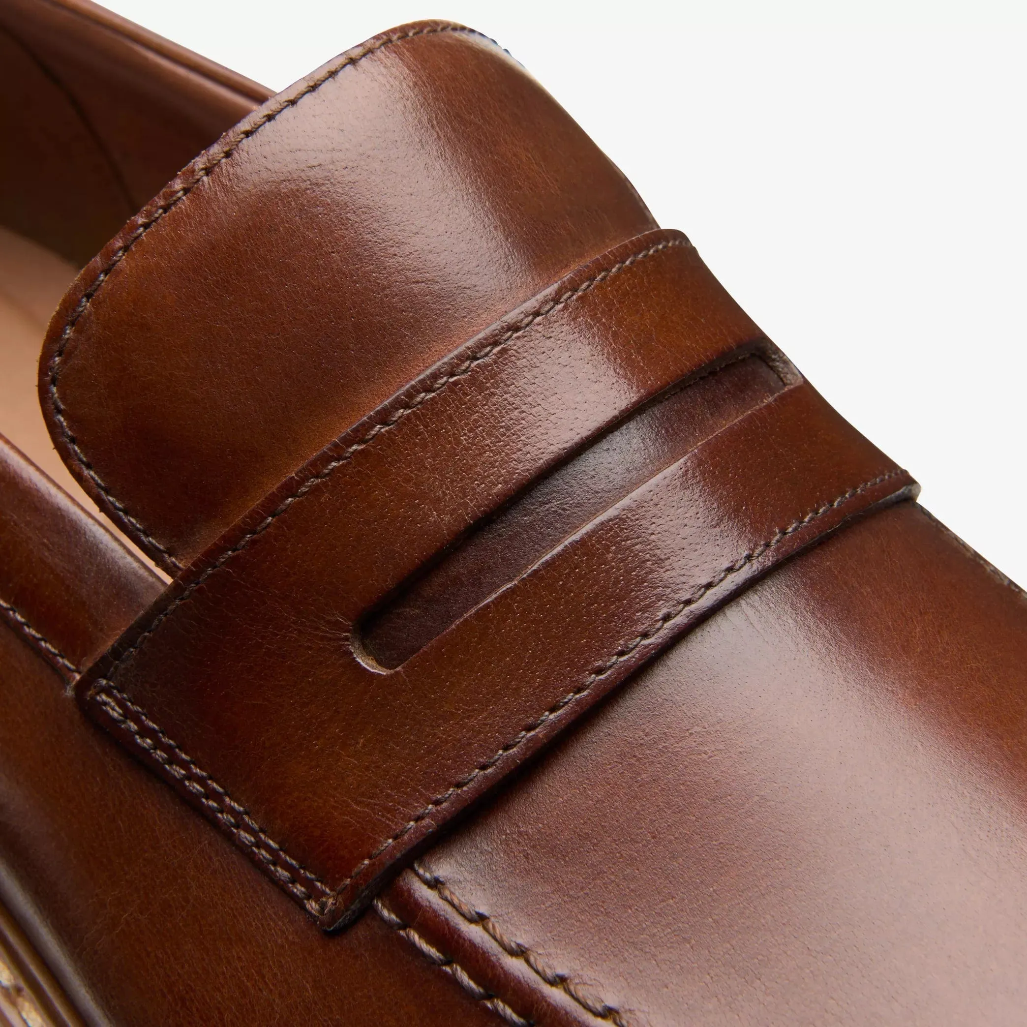 Clarks Men's Aldwin Step Dress Shoes- Mid Tan Leather