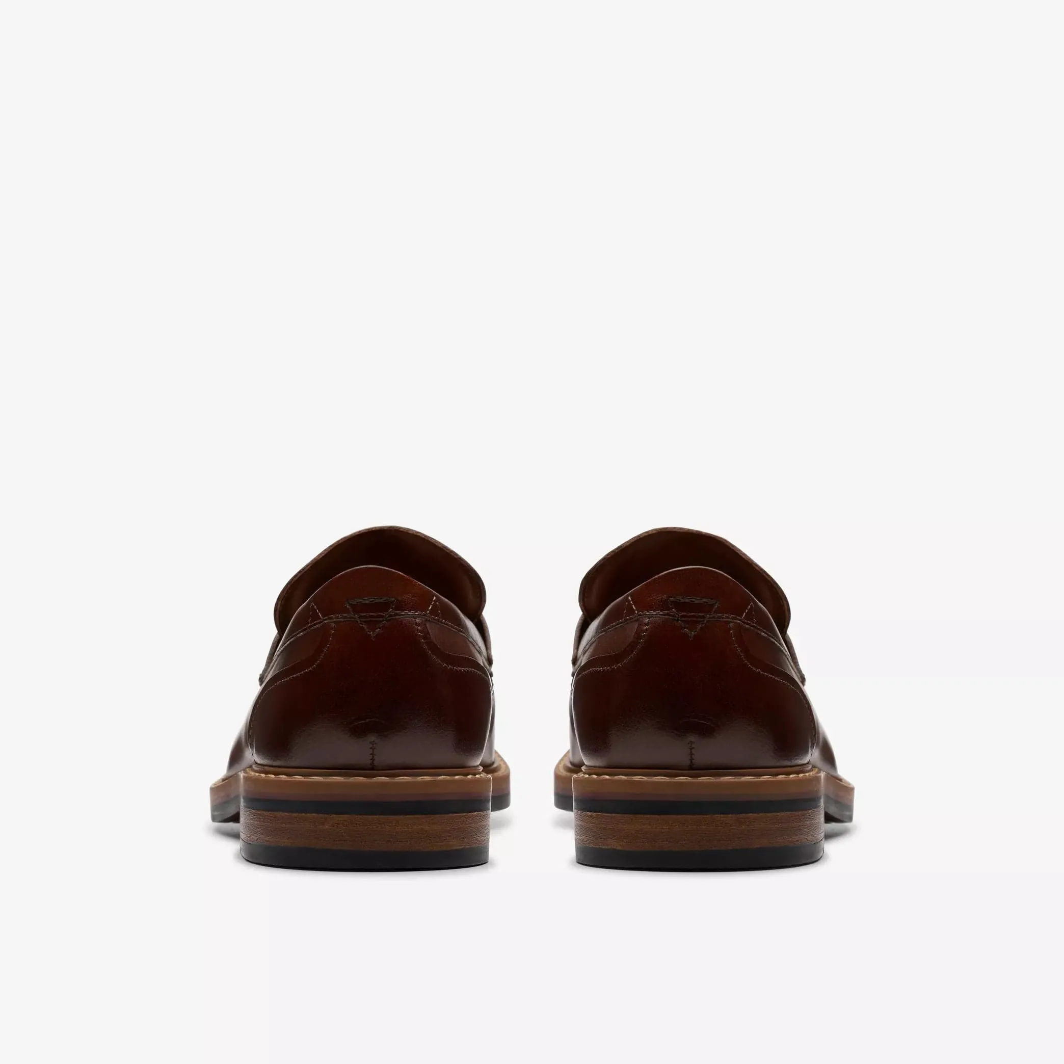Clarks Men's Aldwin Step Dress Shoes- Mid Tan Leather