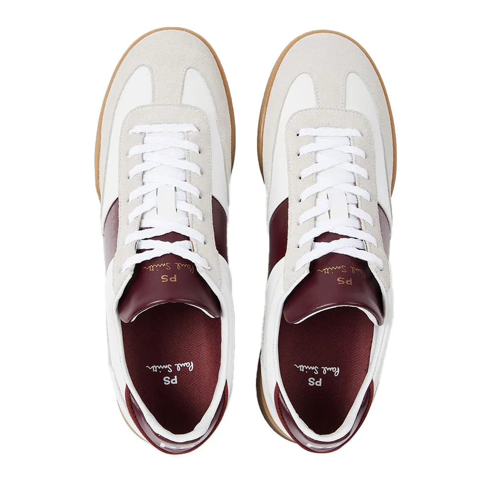 Dover Trainers, White/Burgudy