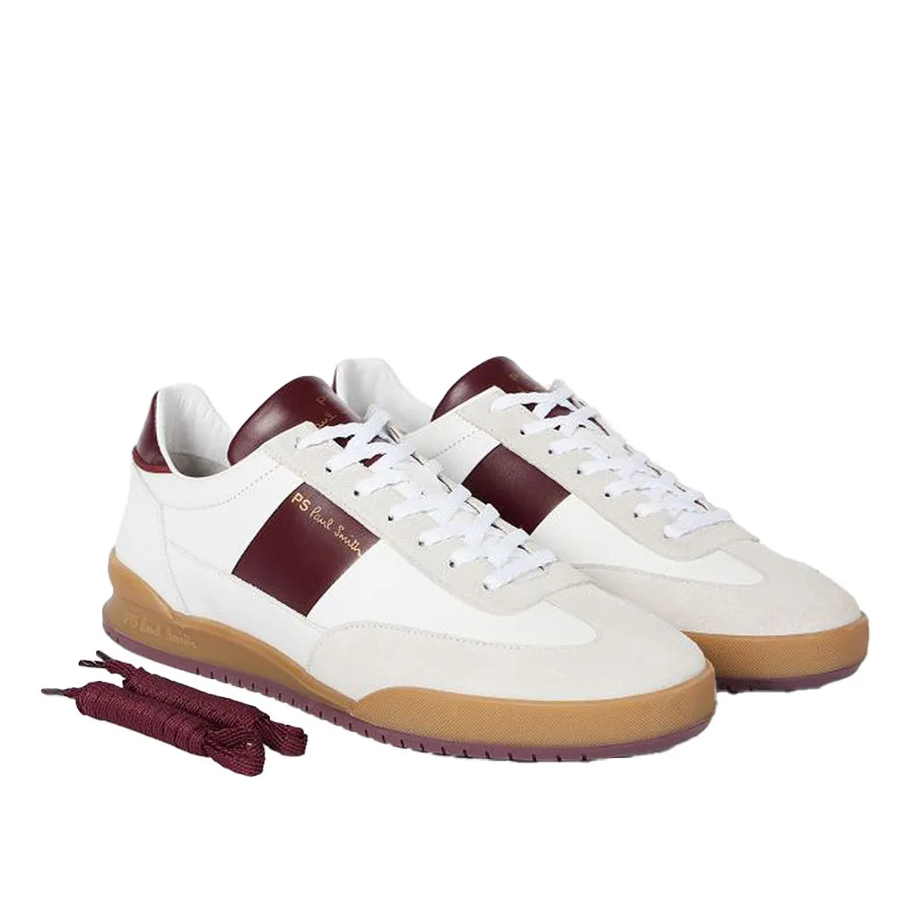 Dover Trainers, White/Burgudy