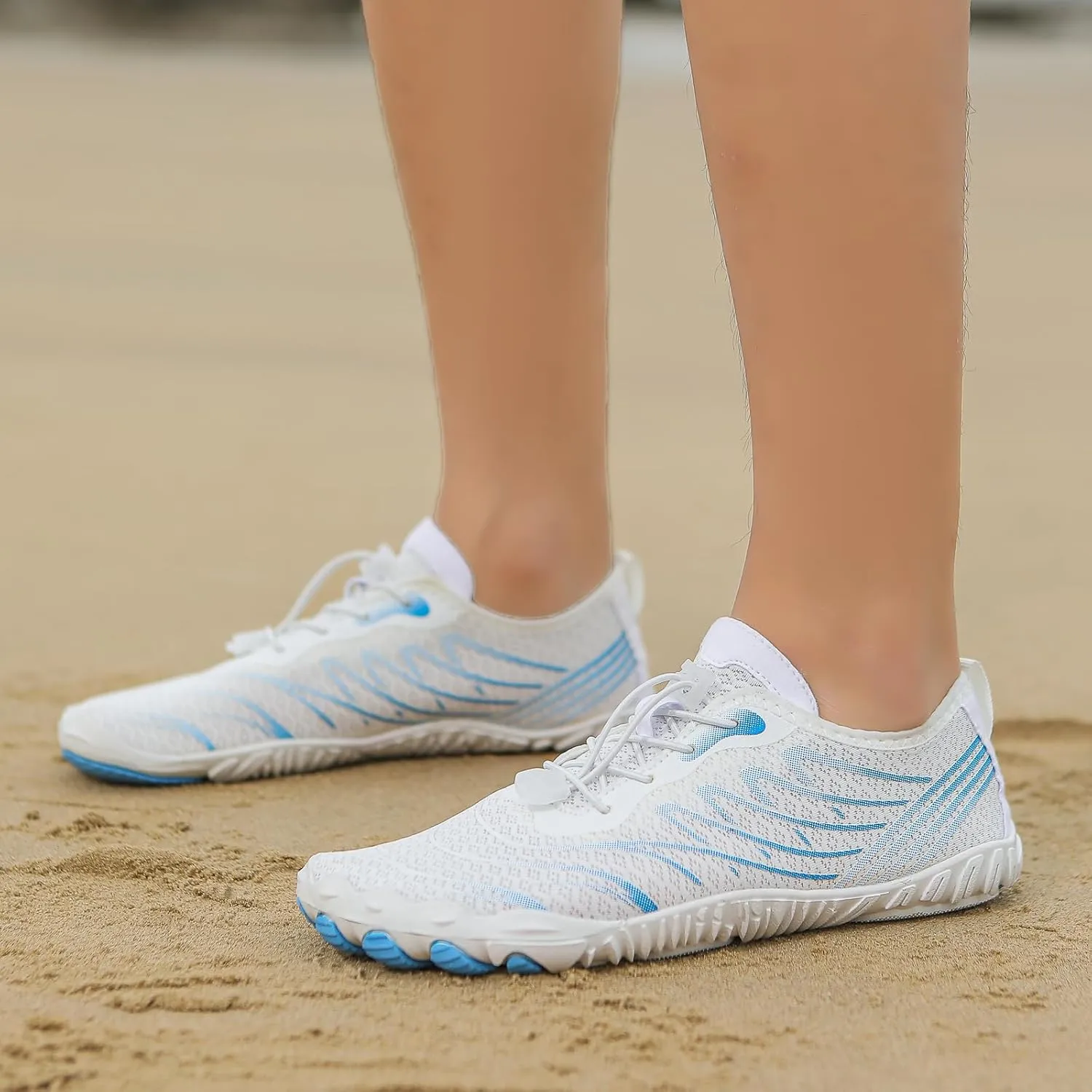 Hiking Barefoot Shoes for Women Men, Wide Toe Box, Beach Pool Aqua Swim Surf Walking Shoe, Healthy and Non-Slip Breathable Water Resistant