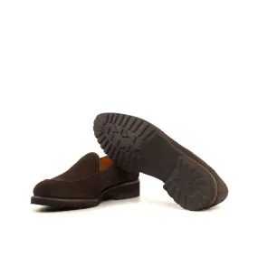 Loafer-Suede, Box Calf, Dark Brown