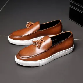Men's Italian Cologne Leather Loafers