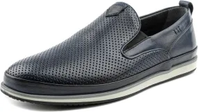 Men's Slip-On Loafers, Classic Fashion Sneakers, Flats Casual Lightweight Comfortable Breathable Mesh Perfed Leather Upper, Lining and Insole, Thermoplastic Sole