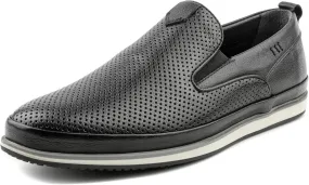 Men's Slip-On Loafers, Classic Fashion Sneakers, Flats Casual Lightweight Comfortable Breathable Mesh Perfed Leather Upper, Lining and Insole, Thermoplastic Sole