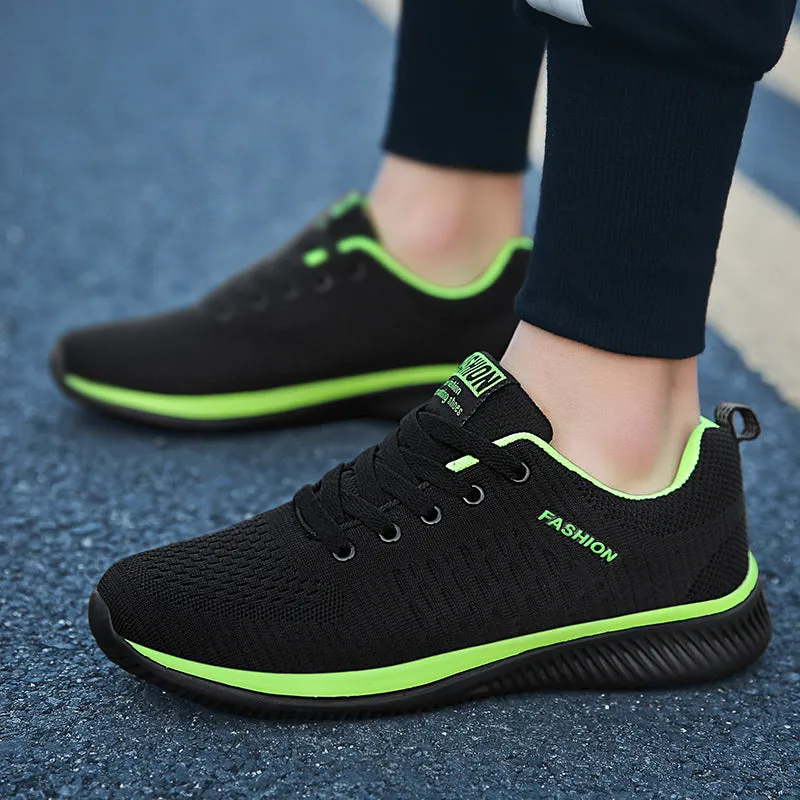 Men/Women Knit Sneakers Breathable Athletic Running Walking Gym Shoes