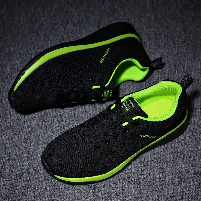 Men/Women Knit Sneakers Breathable Athletic Running Walking Gym Shoes