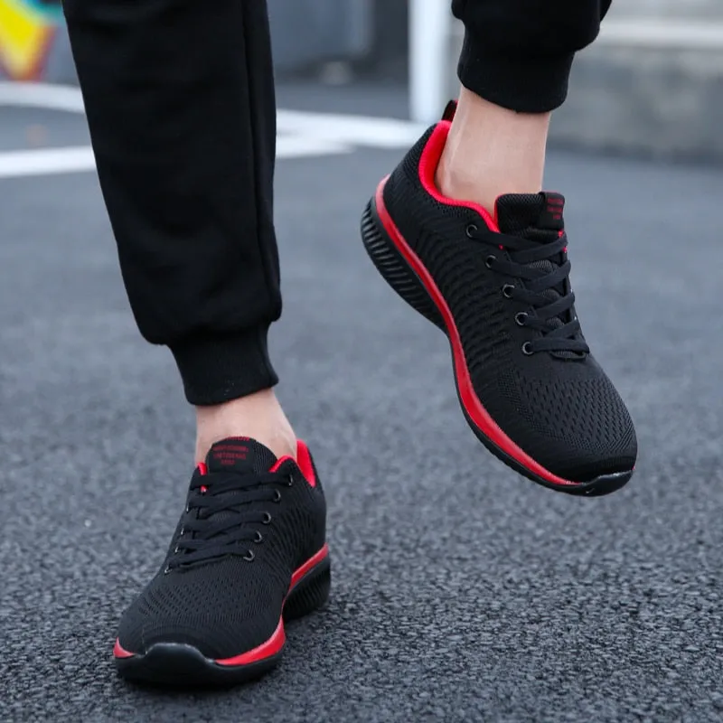 Men/Women Knit Sneakers Breathable Athletic Running Walking Gym Shoes