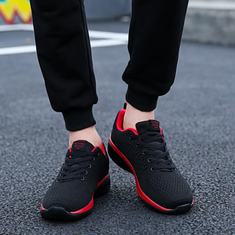 Men/Women Knit Sneakers Breathable Athletic Running Walking Gym Shoes