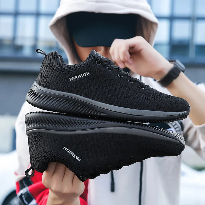 Men/Women Knit Sneakers Breathable Athletic Running Walking Gym Shoes