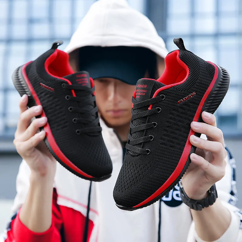 Men/Women Knit Sneakers Breathable Athletic Running Walking Gym Shoes