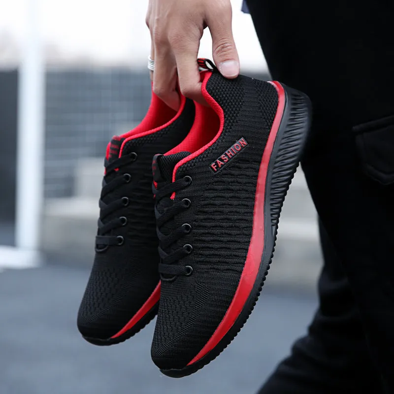 Men/Women Knit Sneakers Breathable Athletic Running Walking Gym Shoes