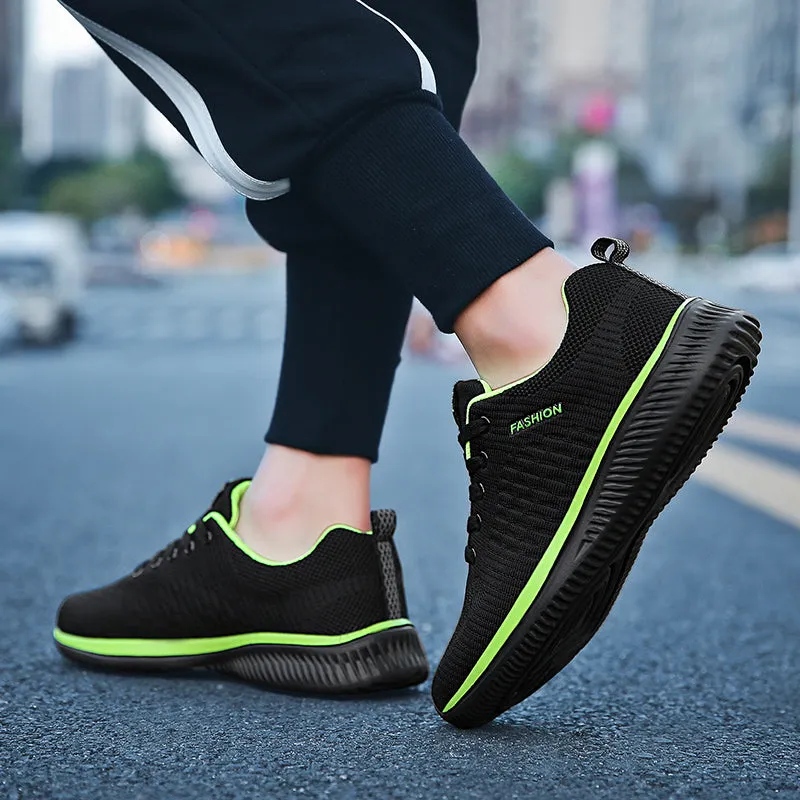 Men/Women Knit Sneakers Breathable Athletic Running Walking Gym Shoes