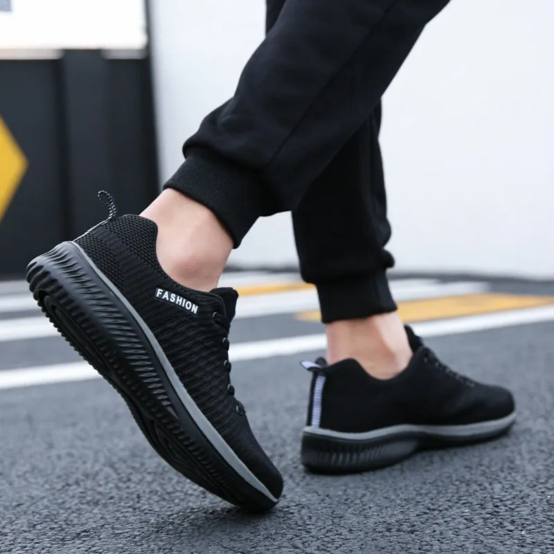 Men/Women Knit Sneakers Breathable Athletic Running Walking Gym Shoes