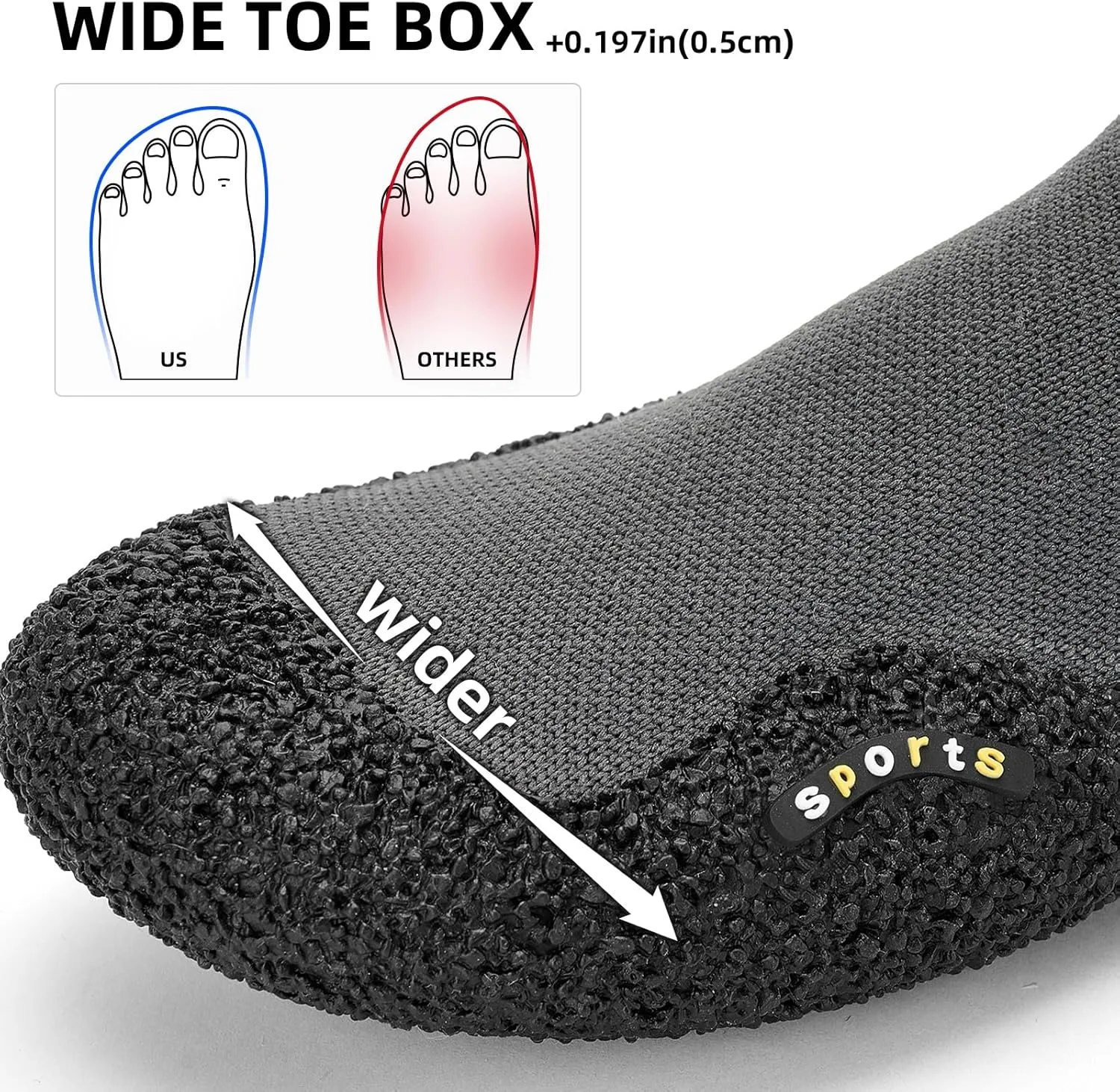 Minimalist Barefoot Sock Shoes for Women and Men Lightweight Zero Drop Water Shoes Ultra-Portable and Multi-Purpose Footwear for Outdoor Sports Travel