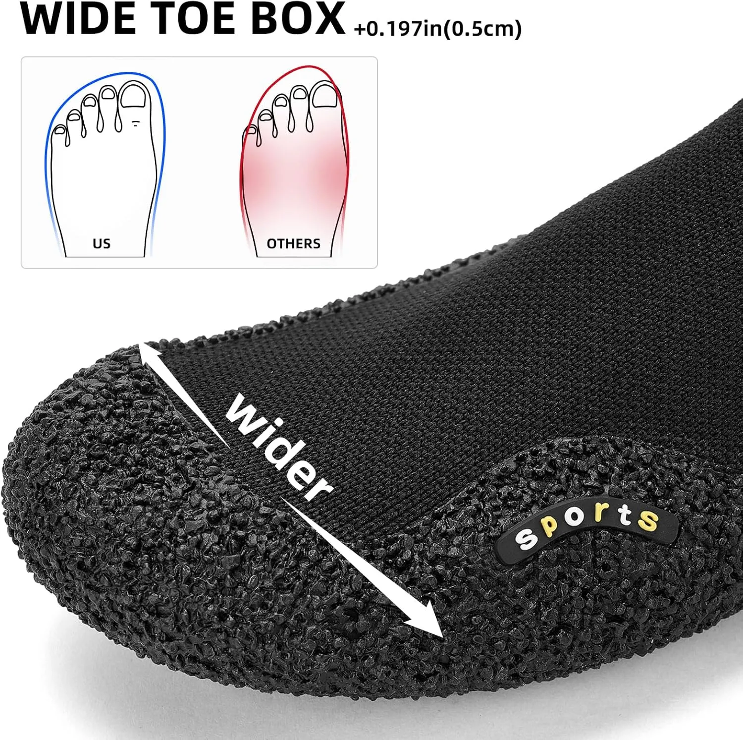 Minimalist Barefoot Sock Shoes for Women and Men Lightweight Zero Drop Water Shoes Ultra-Portable and Multi-Purpose Footwear for Outdoor Sports Travel