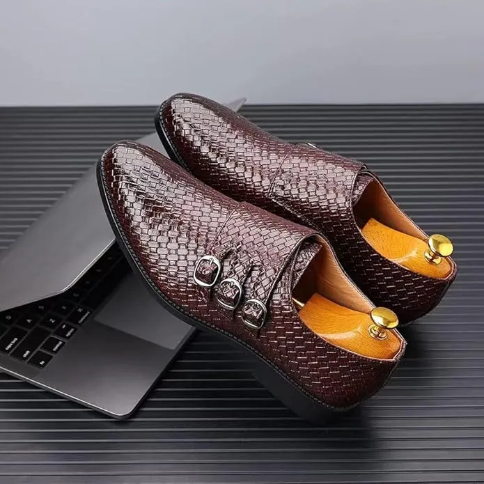 New Retails $100  KTYUERGHK Luxury Men Dress Shoes Leather Cap Toe Oxford Shoes Business Office Wedding Formal Shoes Comfortable Slip On Formal Loafers Sz 8.5