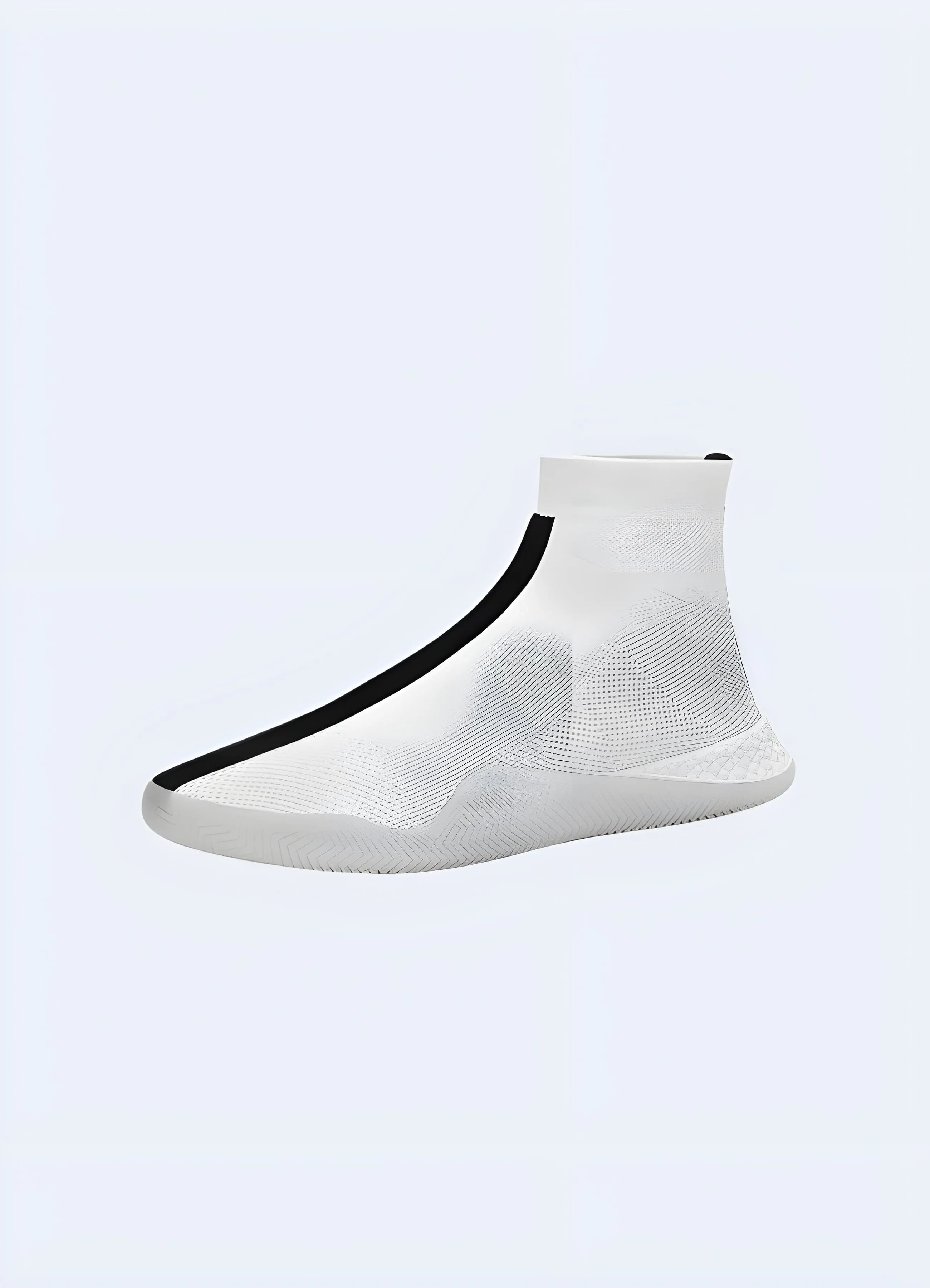 No Laces White Tech Sneakers
