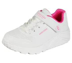 Skechers Kids Uno Lite Girls Trainers - White