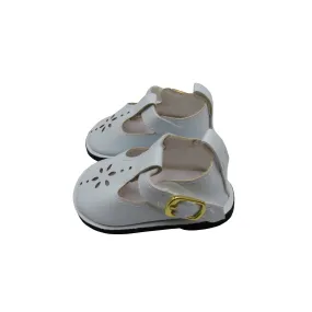 White MJ Doll Shoes for 18-inch dolls