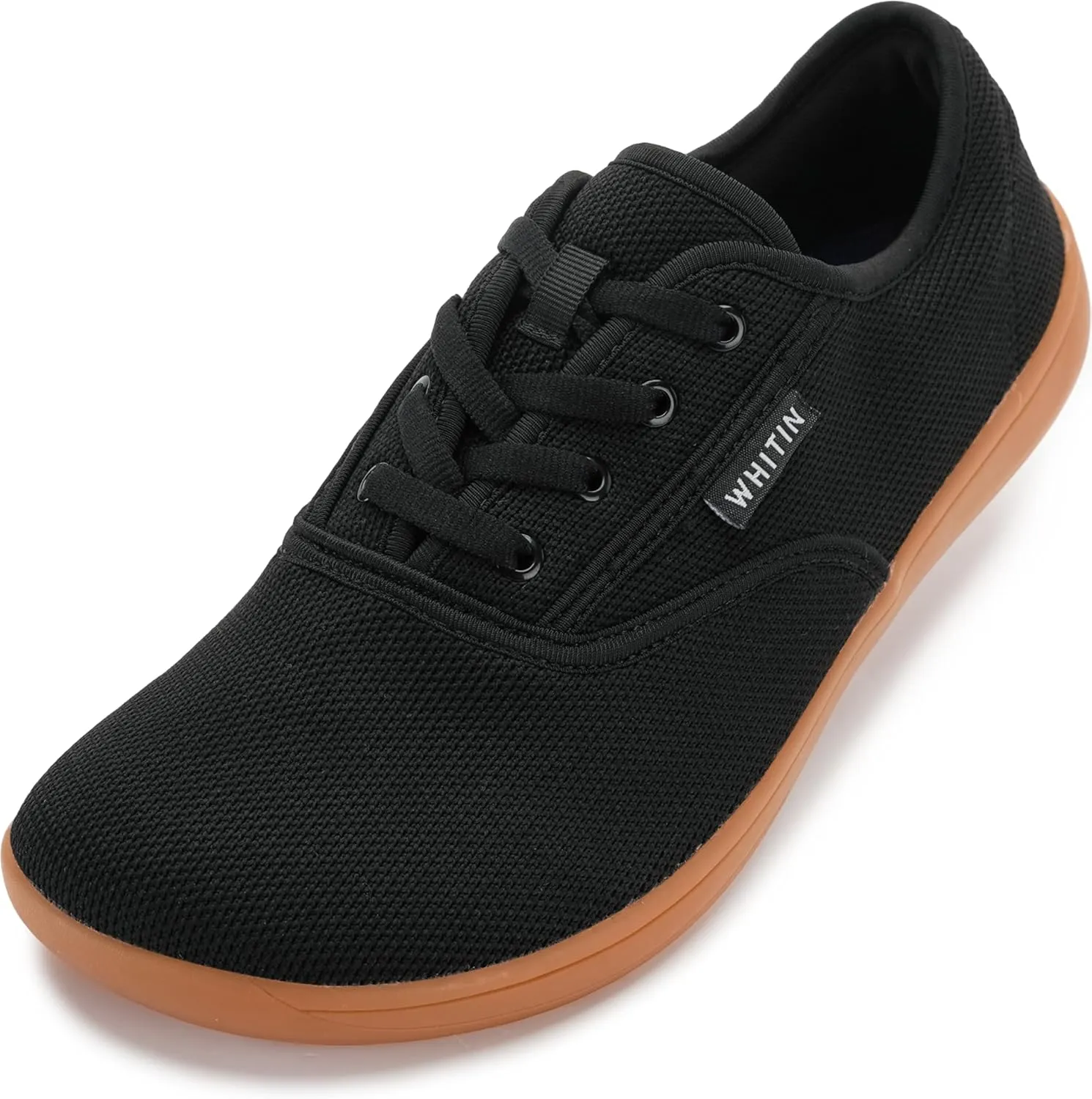 WHITIN Men's Wide Canvas Barefoot Sneakers | Zero Drop Sole | Minimalist Footwear