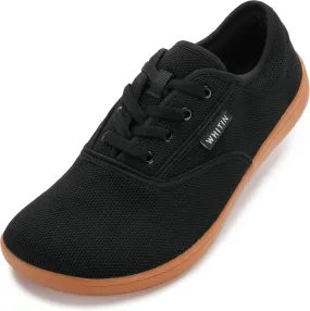 WHITIN Men's Wide Canvas Barefoot Sneakers | Zero Drop Sole | Minimalist Footwear