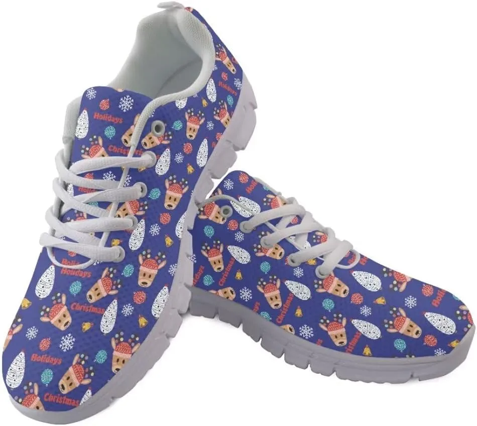 Women Walking Shoes Non Slip Comfortable White Sole Lace Up Lightweight Sneaker