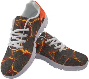 Women Walking Shoes Non Slip Comfortable White Sole Lace Up Lightweight Sneaker